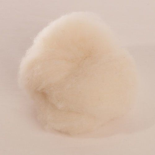 Wool Mat - wet felted, Color: Natural White