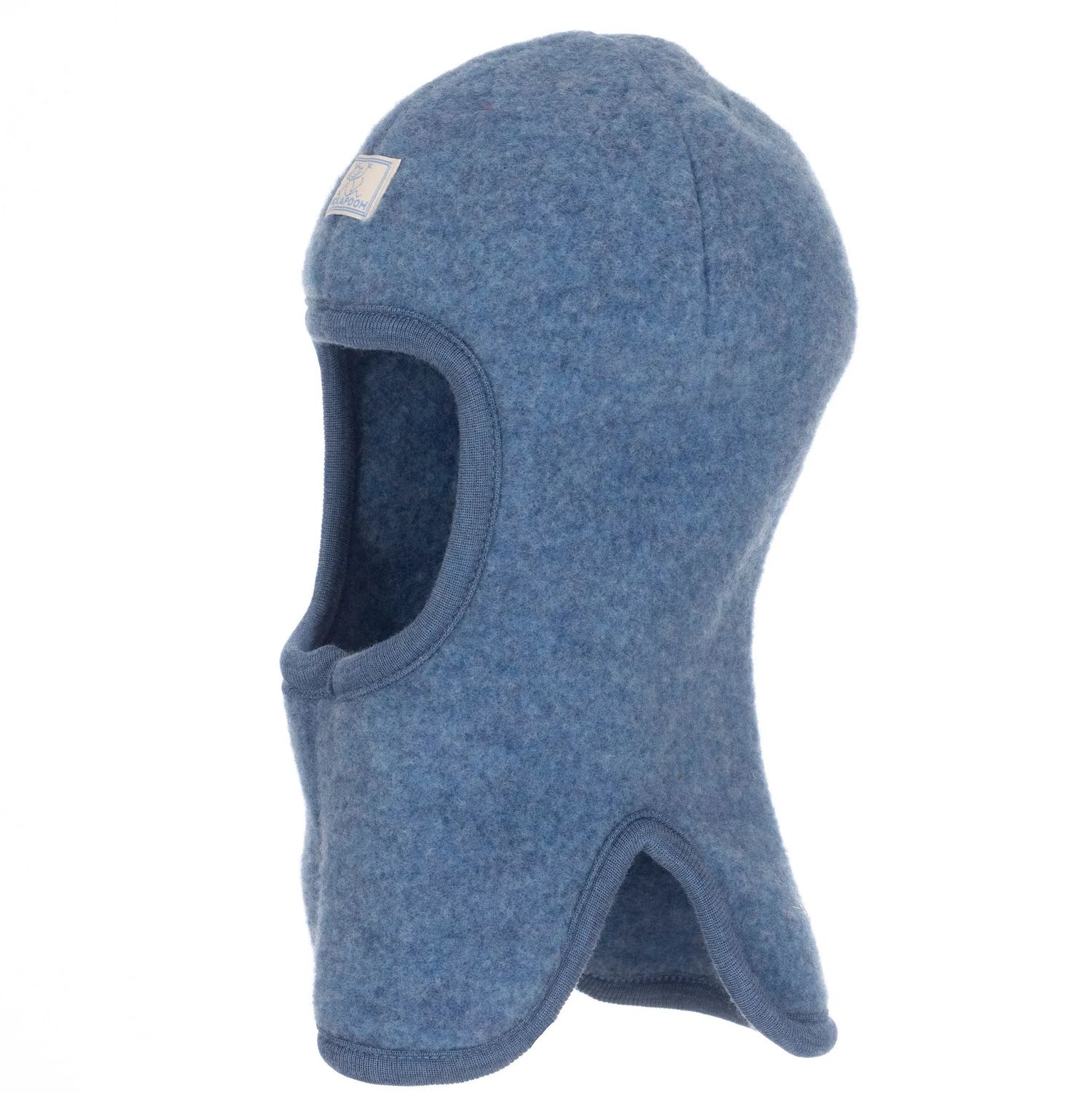 Pickapooh Balaclava Child - Organic Wool Fleece, Color: 337 jean, Size: 54