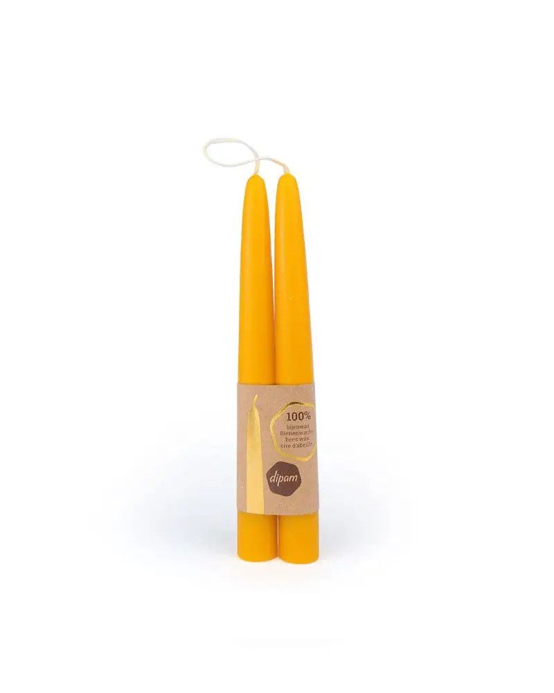 Dipam Beeswax Candles 8" B1 - 2 Pieces