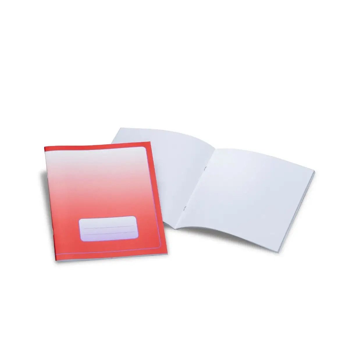 Exercise book small - blank red only