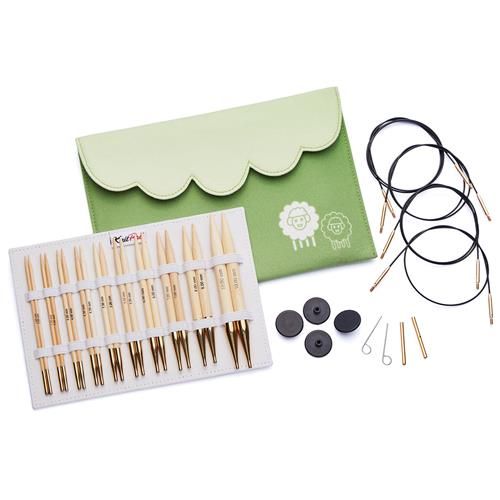 KnitPro Deluxe Bamboo Interchangeable Needle Set
