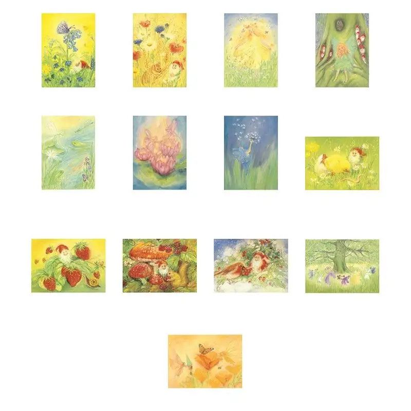 Postcard Set of 13 - Nature and Fairy assortment