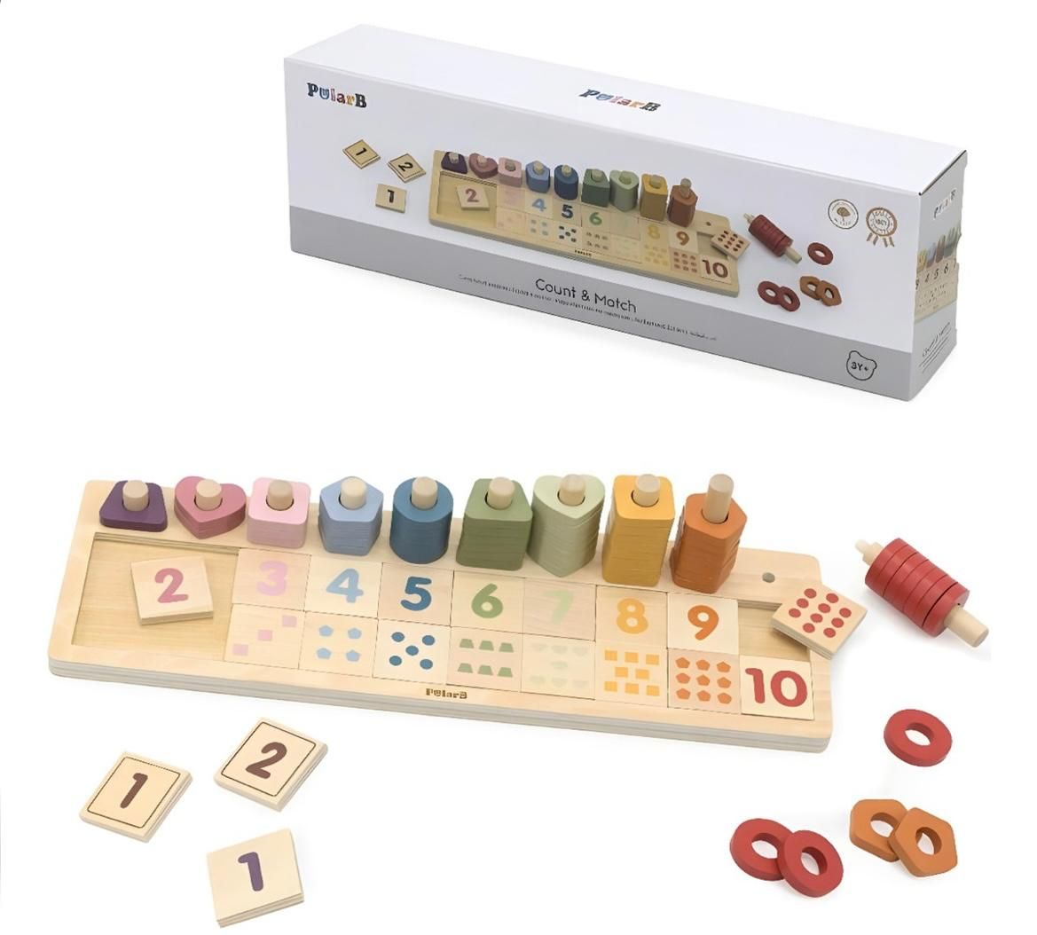 Apilable numérico con formas