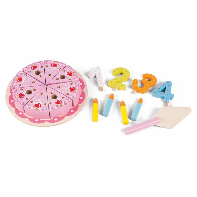 Torta de cumleaños en madera