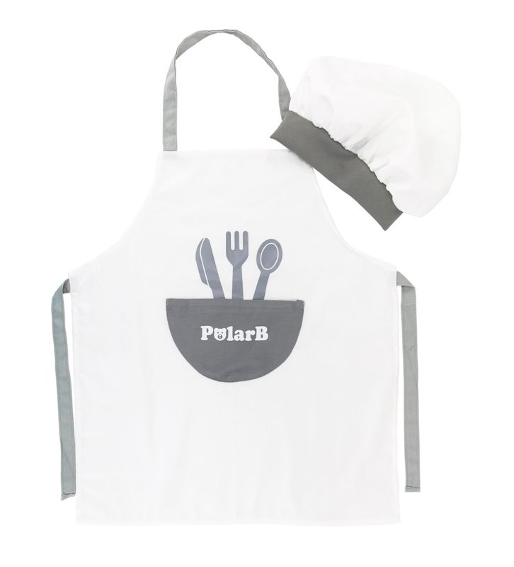 Delantal y gorro mini chef