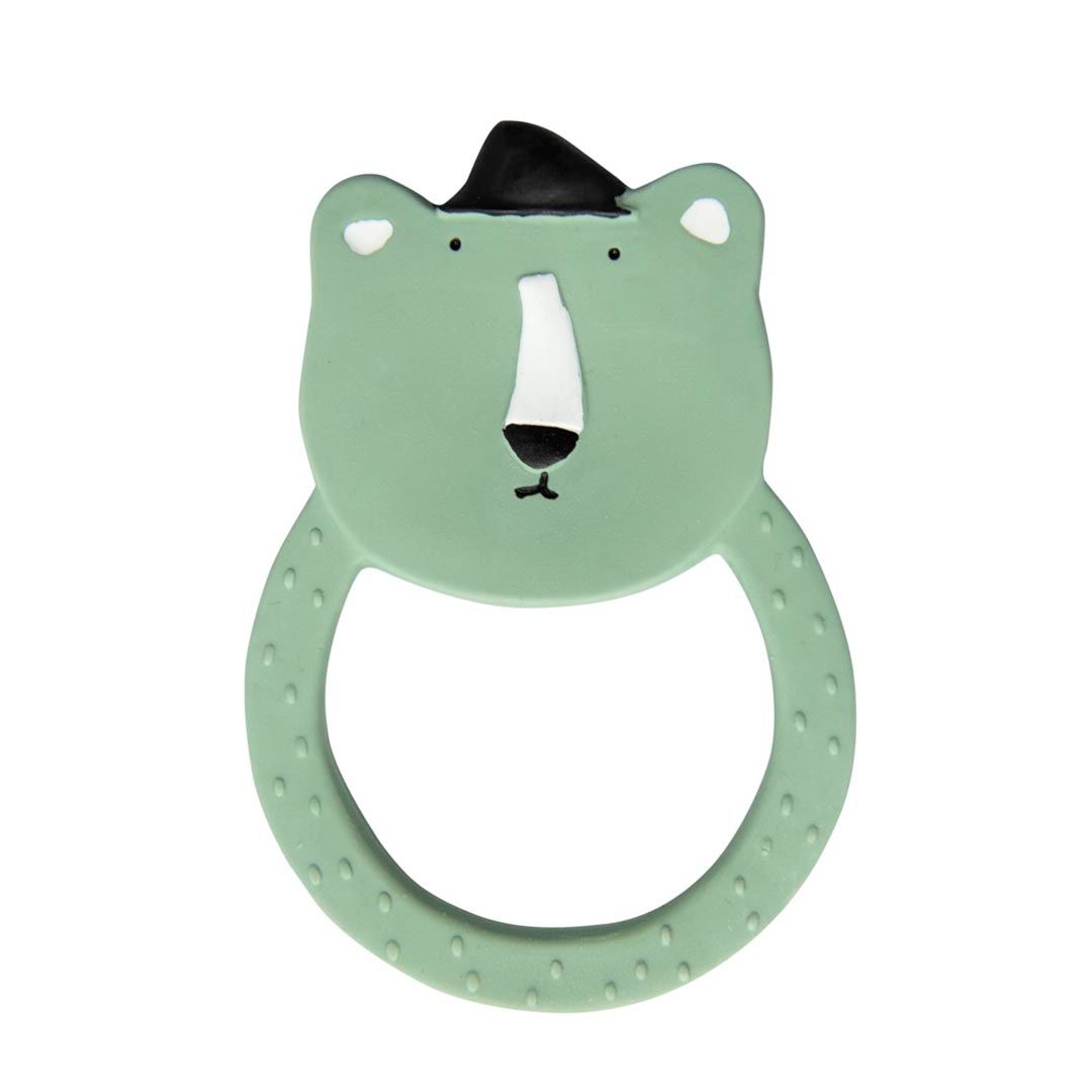 Mordillo redondo de caucho natural - MR. POLAR BEAR