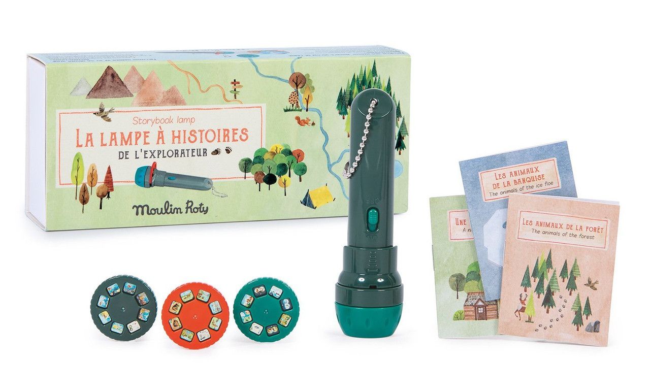 Linterna de cuentos Explorer con 3 minilibros - Le Jardin du Moulin