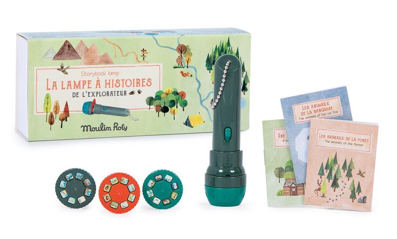 Linterna de cuentos Explorer con 3 minilibros - Le Jardin du Moulin