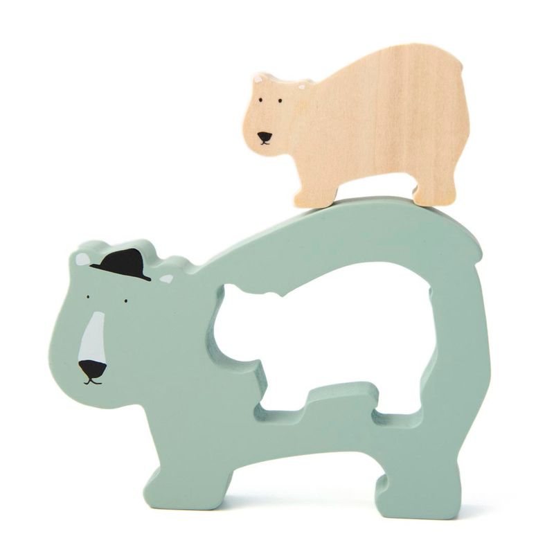 Puzzle bebé de madera - MR. POLAR BEAR