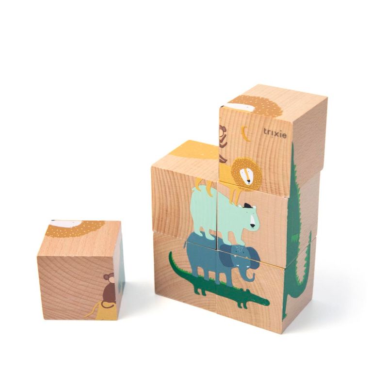 Puzzle de bloques de madera
