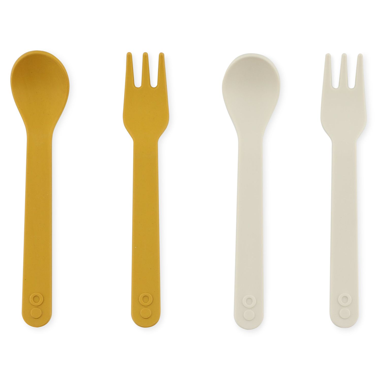 Pack de cuchara y tenedor - Mustard