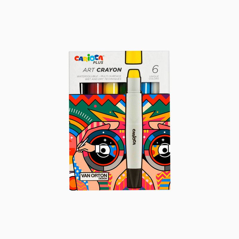 Crayones Carioca Plus caja x 6 unidades