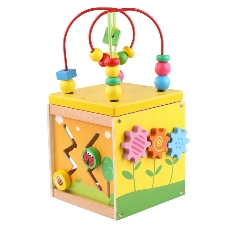 Cubo de madera multifunción