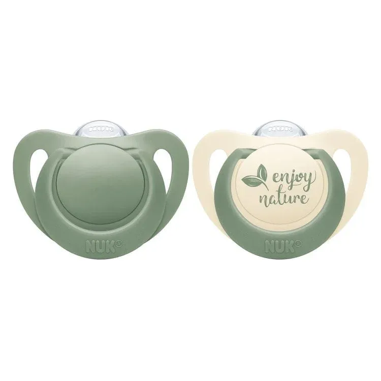 Chupete silicona 18 a 36m NUK for Nature pack x2 colores surtidos