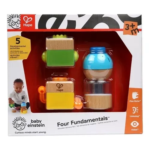 Set Sensorial de madera 4 piezas