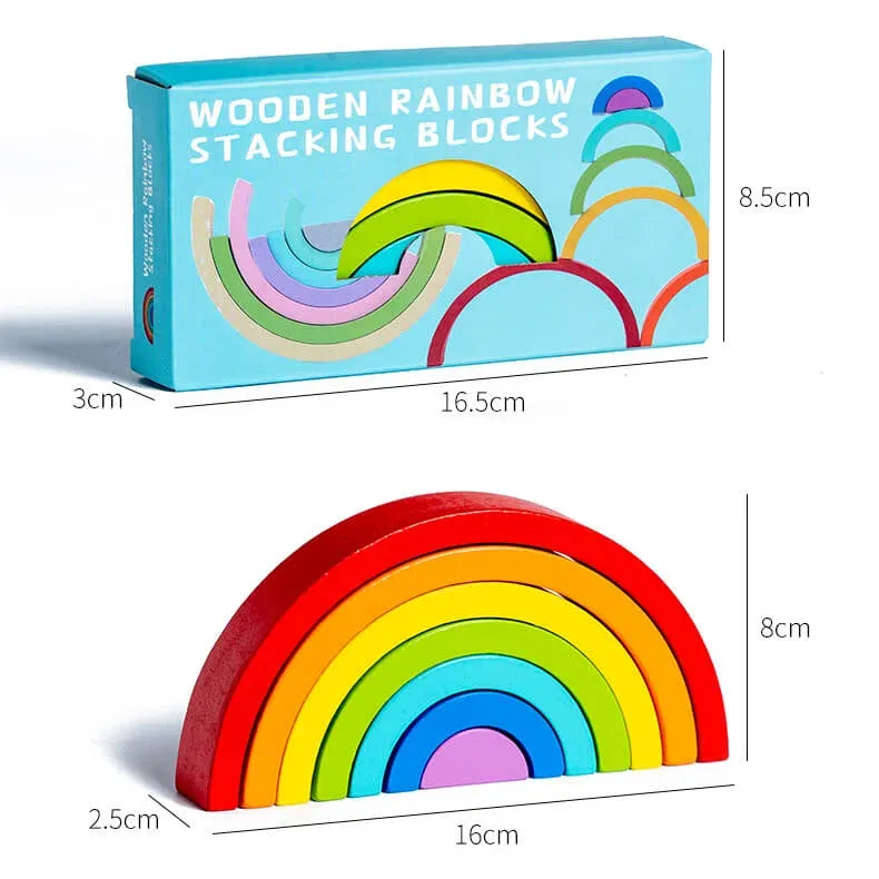 Arcoiris Waldorf en madera chico
