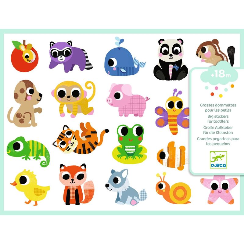 Stickers de animales grandes para peques