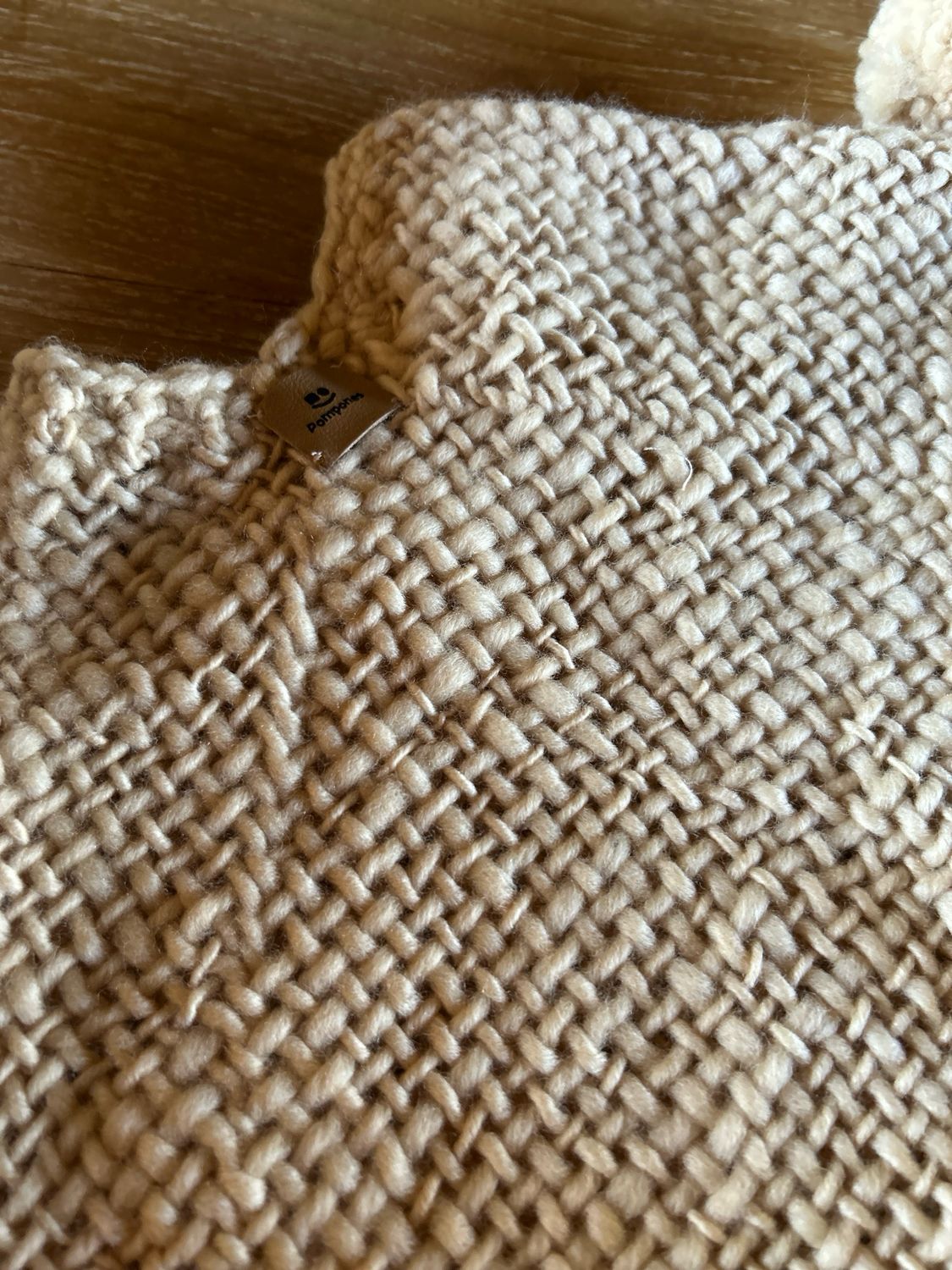 Poncho de lana merino
