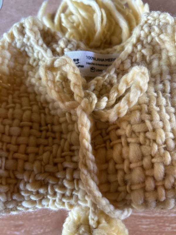 Poncho de lana merino