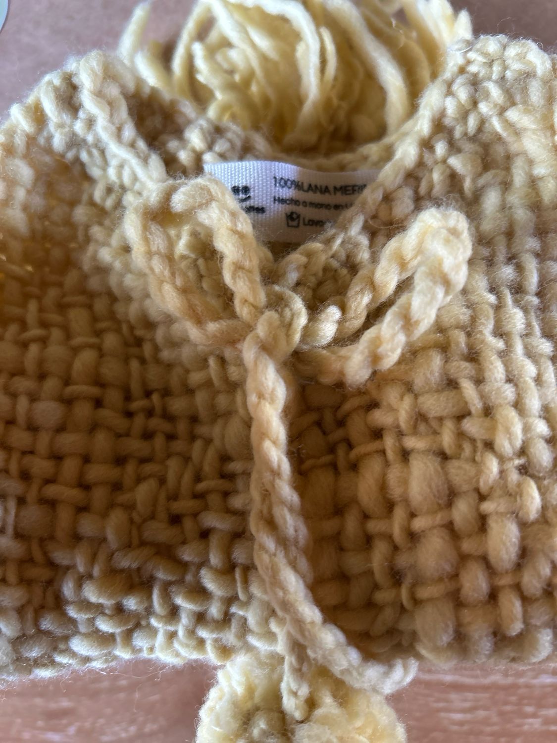 Poncho de lana merino
