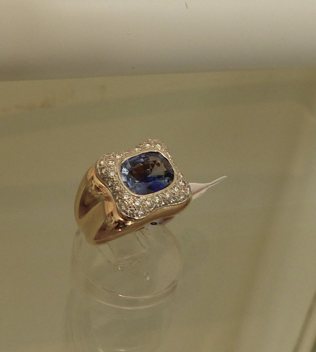 Bague Saphir diamants