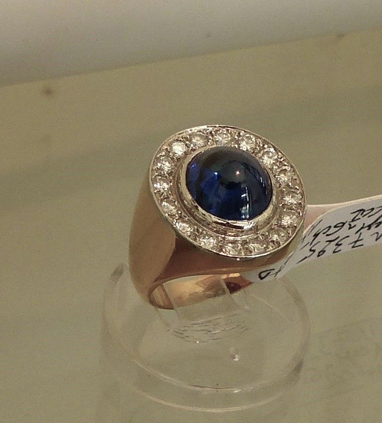 Bague Saphir diamants