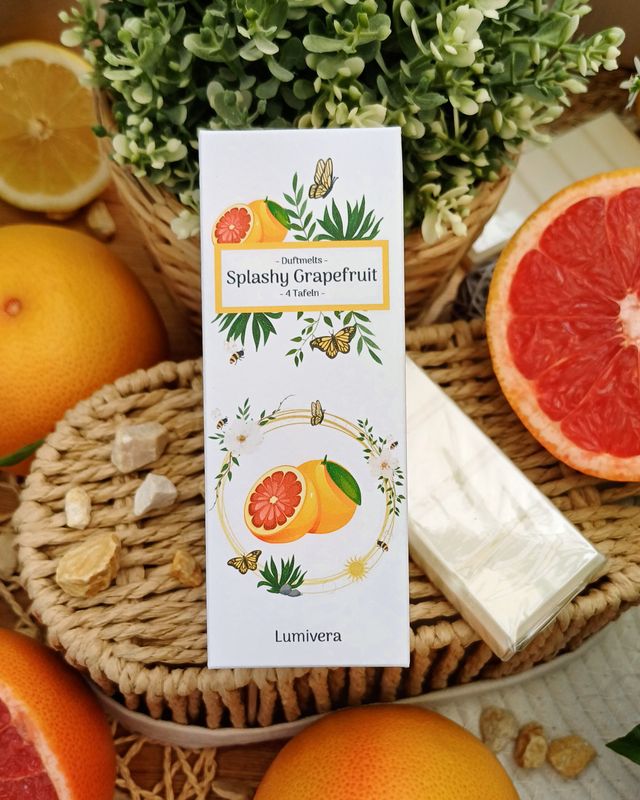 "Splashy Grapefruit" - Duftmelts 4er-Tafel Set