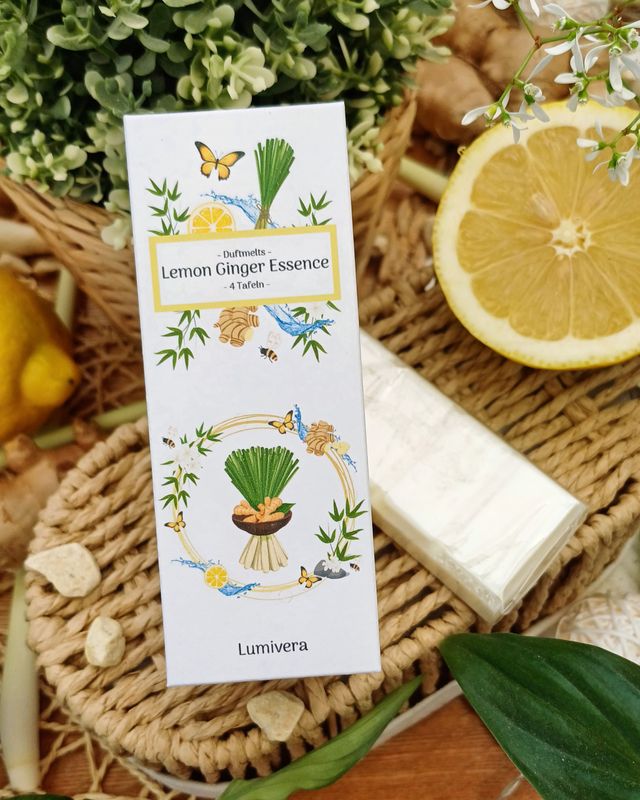 "Lemon Ginger Essence" - Duftmelts 4er-Tafel Set