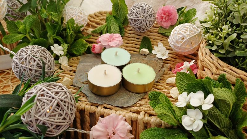 "Fresh Minty Mist" - Duft-Teelichter (klein)