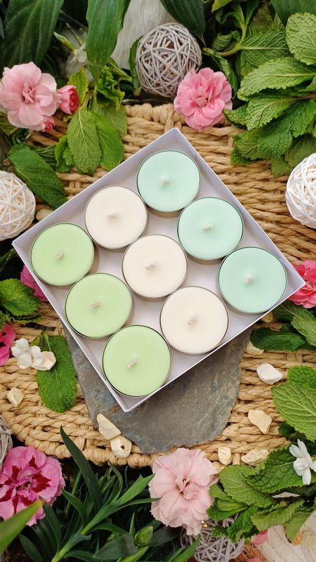 "Fresh Minty Mist" - Duft-Teelichter (klein)