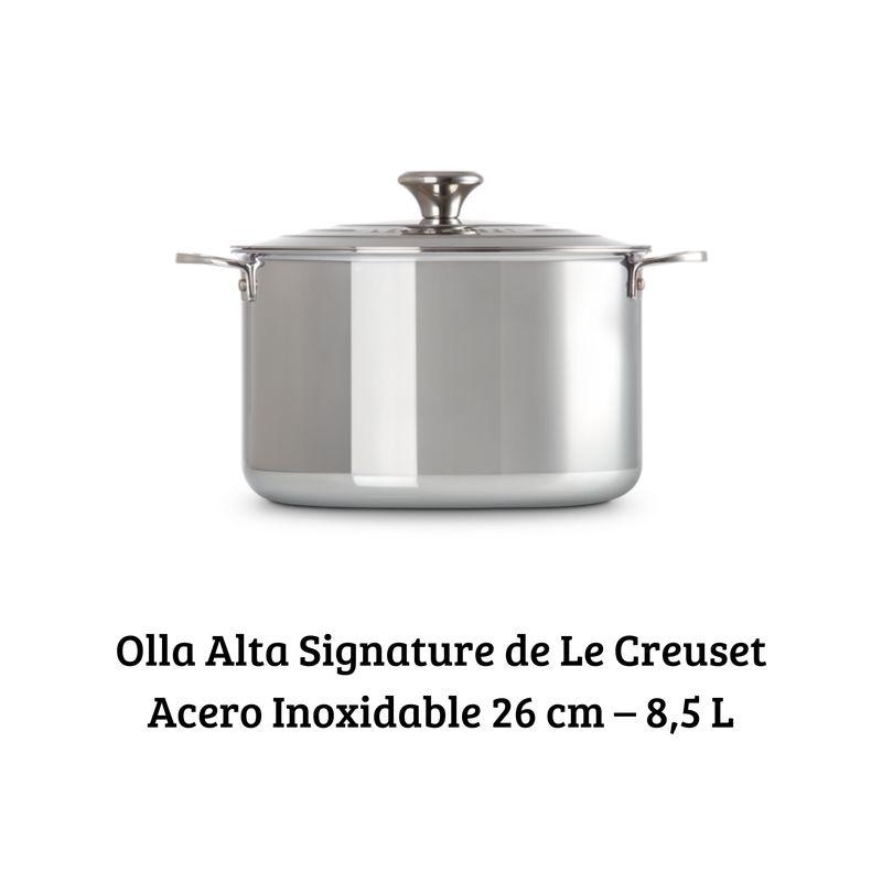 Olla con tapa de Acero Inoxidable Signature 26 cm – 8,5 L