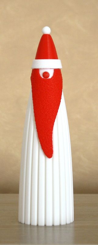 Santa Claus 17,5 cm Hoch im modernen Rippendesign