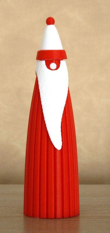 Santa Claus 17,5 cm Hoch im modernen Rippendesign