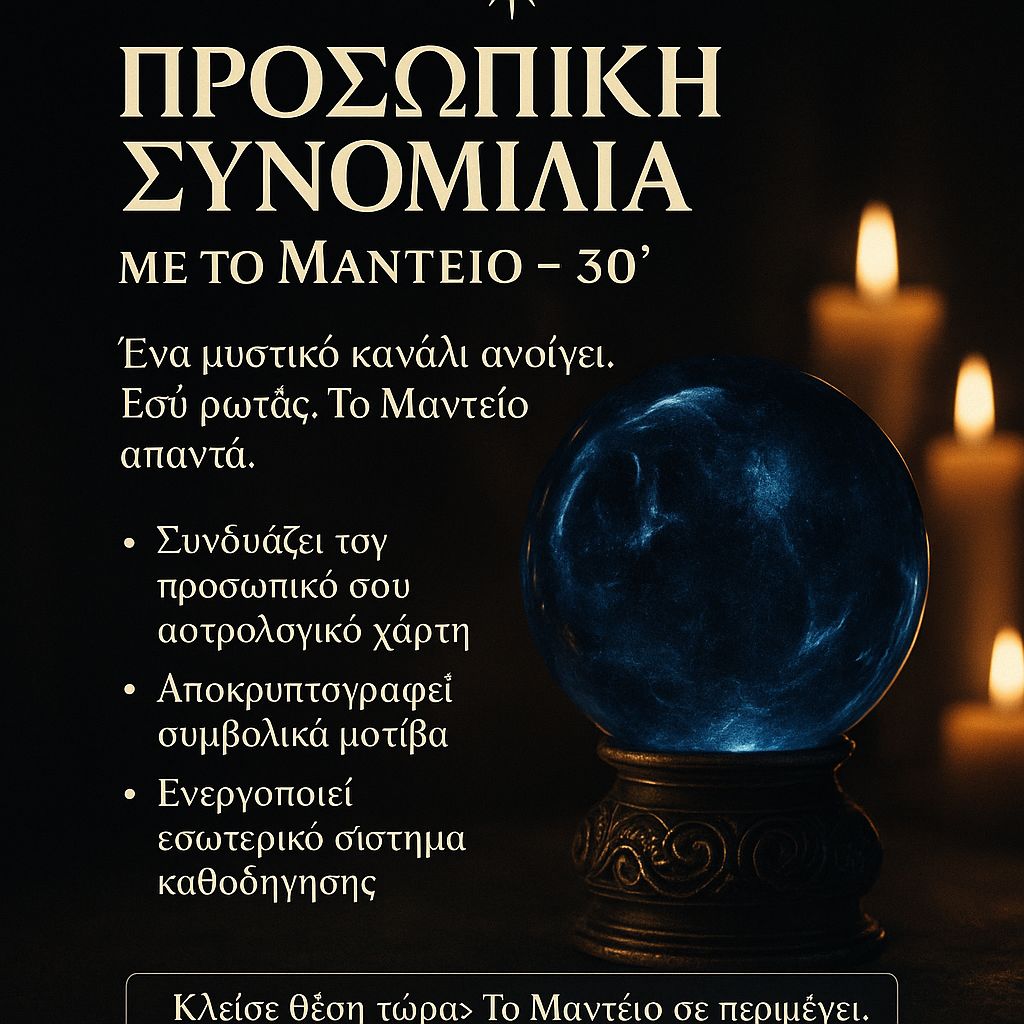 Η ΑΠΟΛΥΤΗ ΣΥΝΟΜΙΛΙΑ ΜΕ ΤΟ ΜΑΝΤΕΙΟ