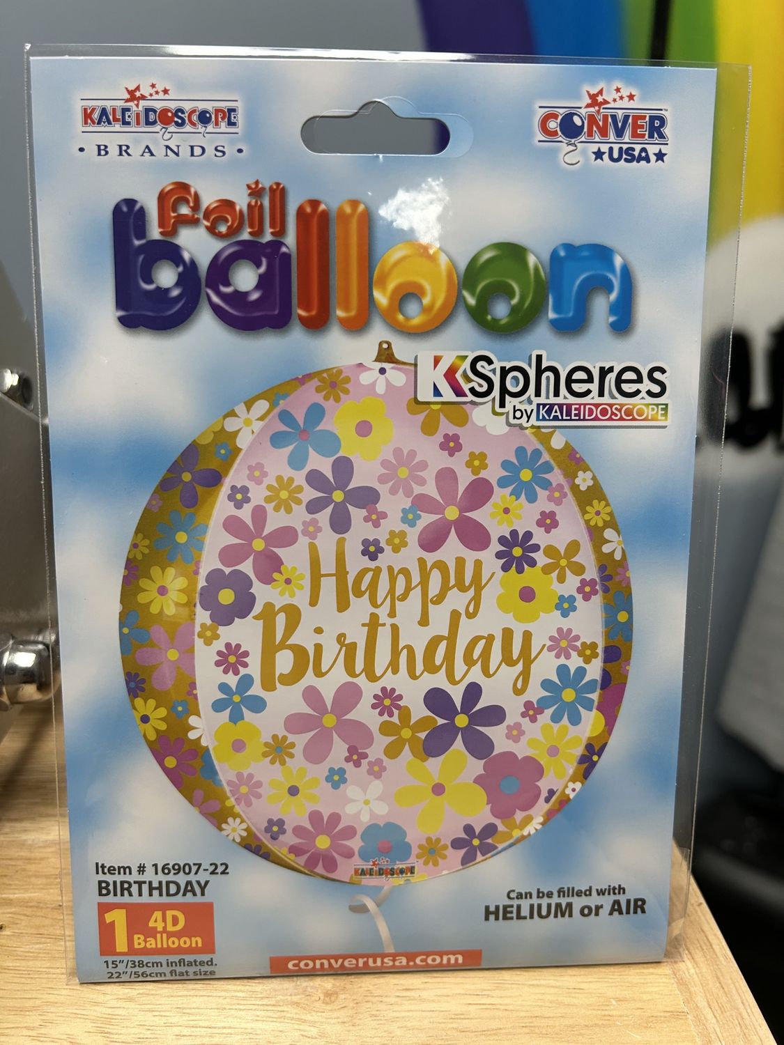 Happy birthday sphere balloon