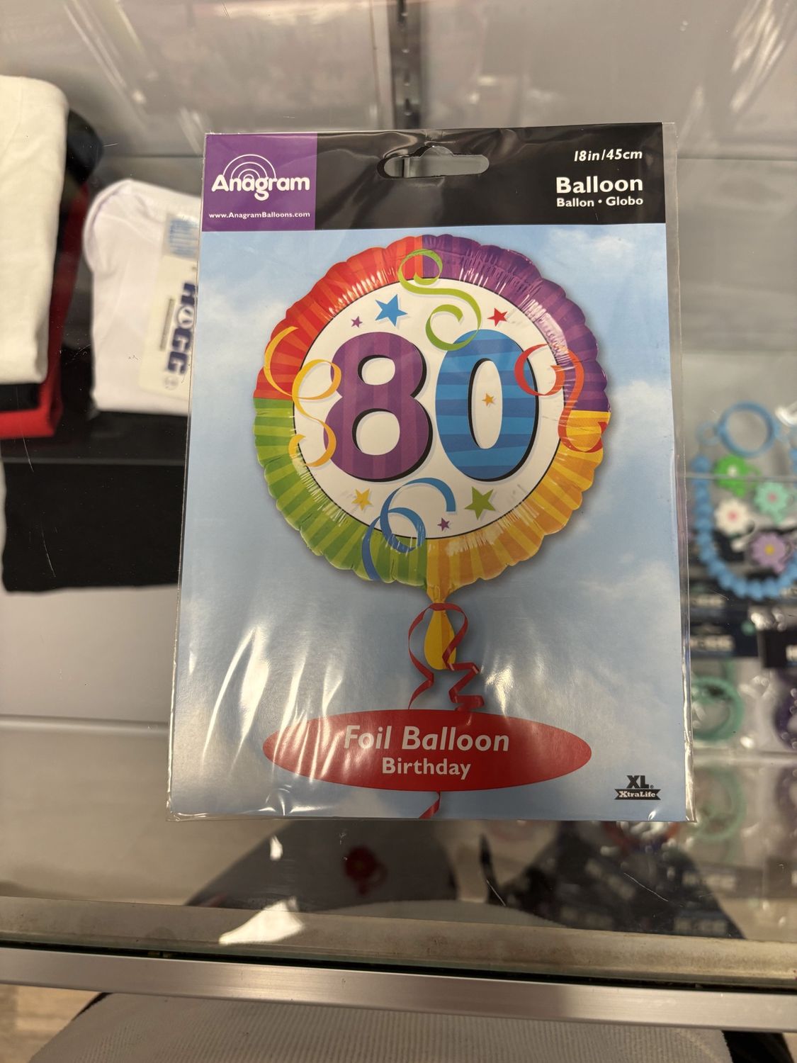 Foil Balloon Birthday 80