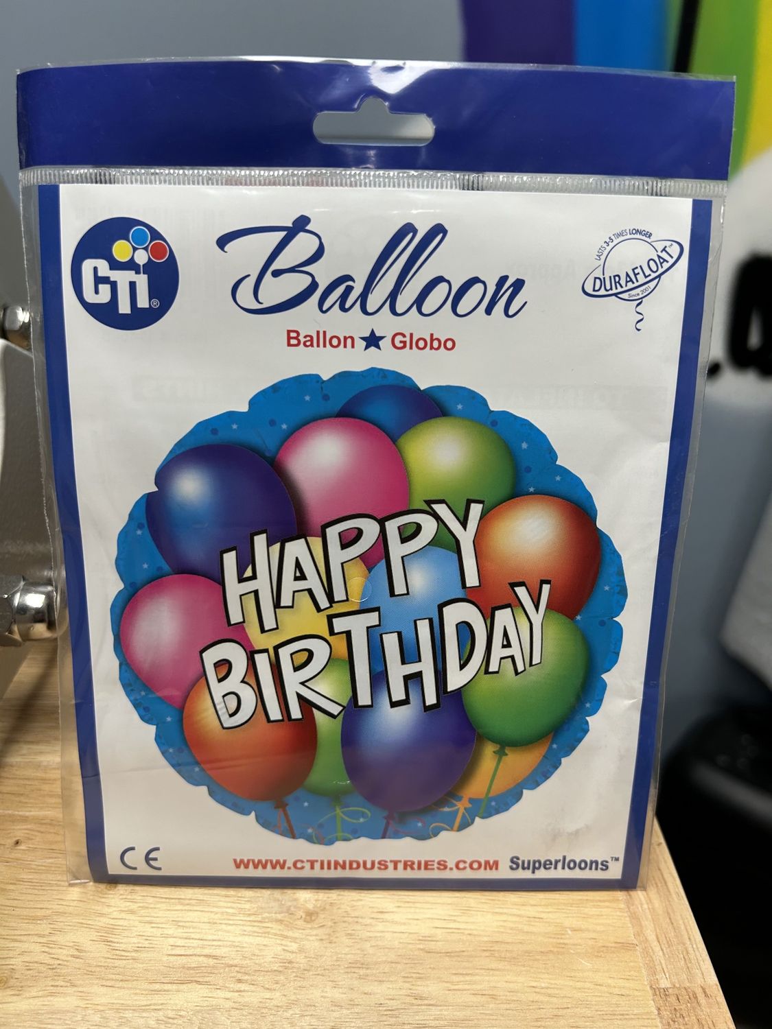 Happy birthday with balloons