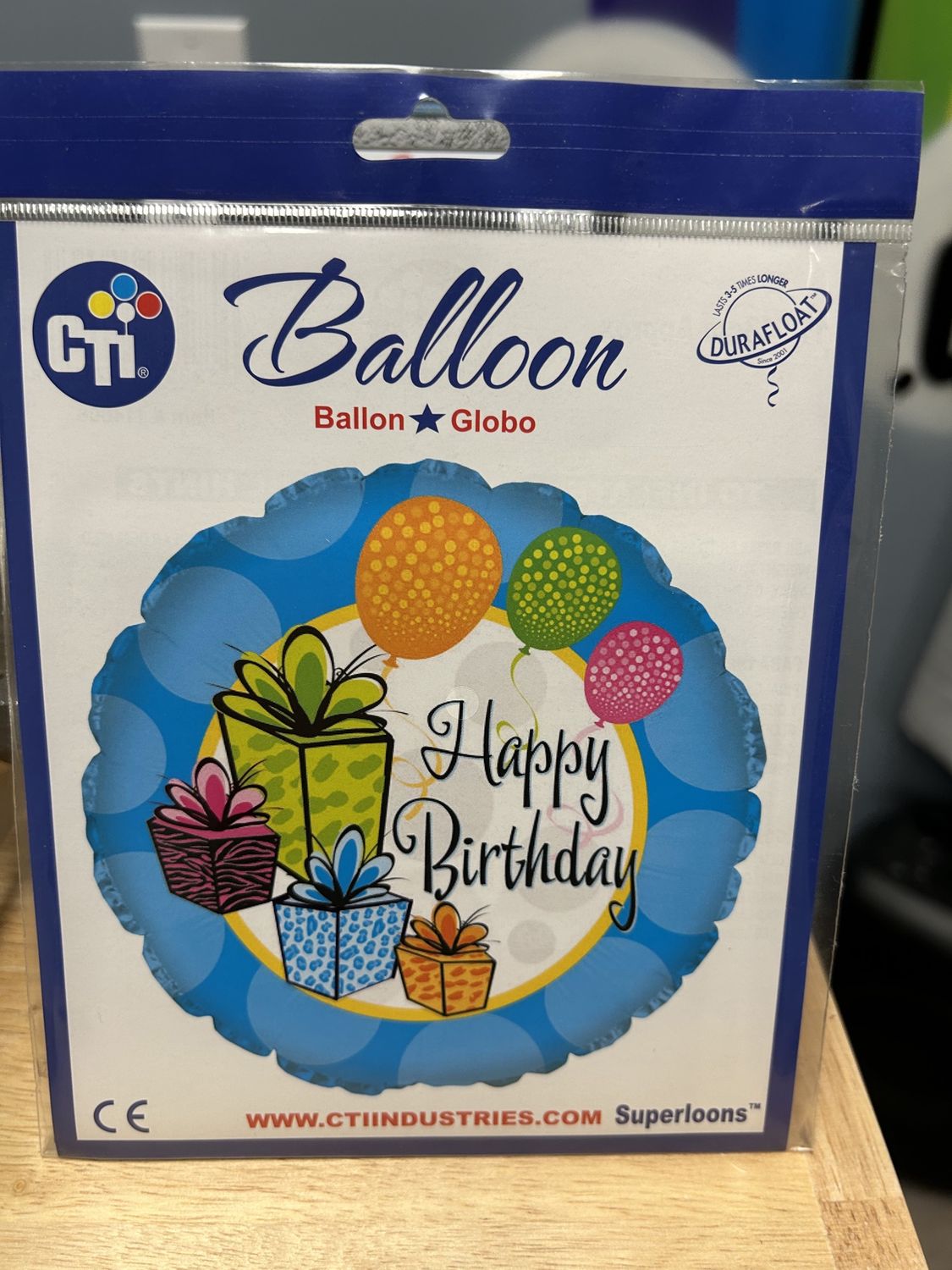 Happy birthday wreath balloon