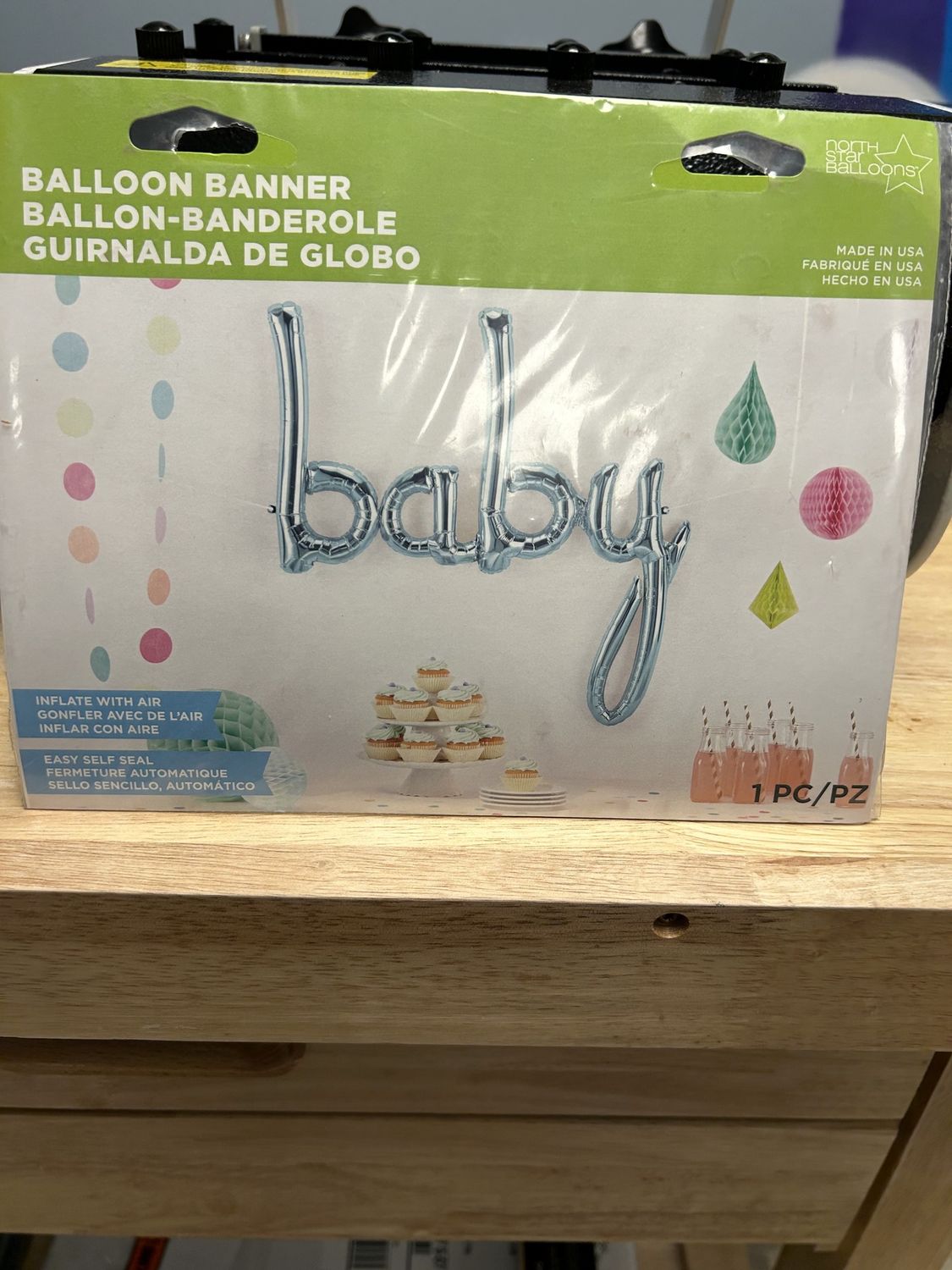 Balloon baby banner