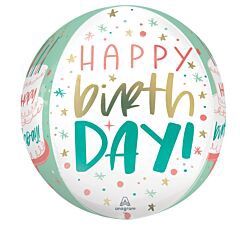 15&quot; Happy Cake Day Orbz (702)