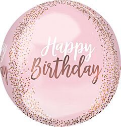 15&quot; Blush Birthday Orbz (701)