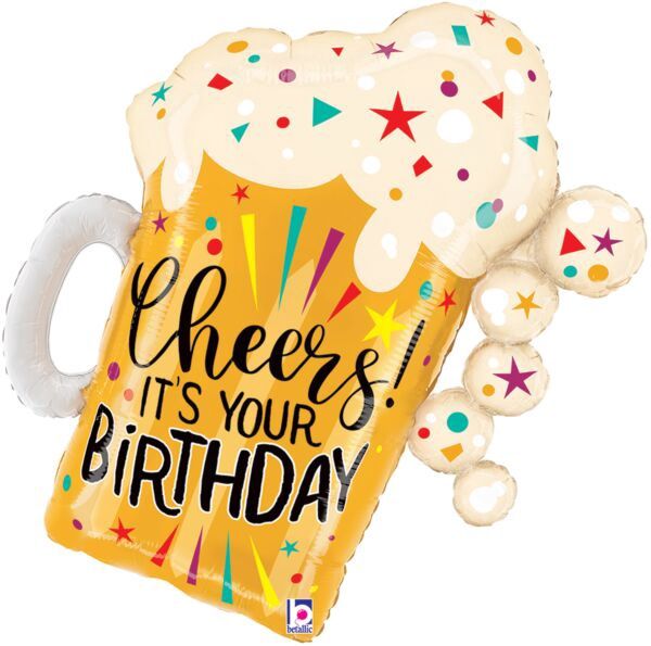 27&quot; Birthday Fun Confetti Beer (1001)
