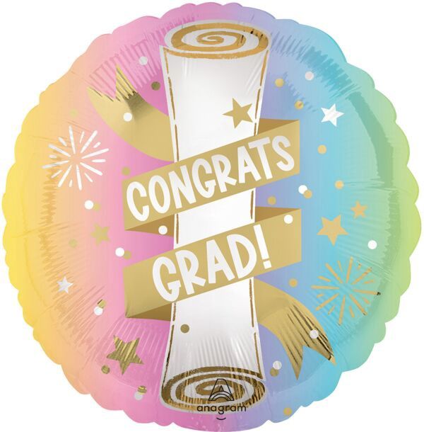 18&quot; Satin Pastel Grad Party (121-1)