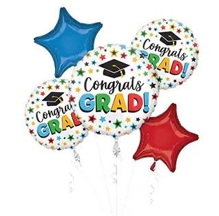 5PC Multi-Color Grad Bouquet (135)