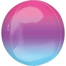 15&quot; Ombre Purple &amp; Blue Orbz (707)