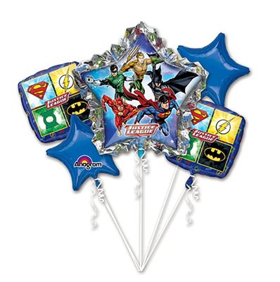 5PC Justice League Birthday Bouquet (258)