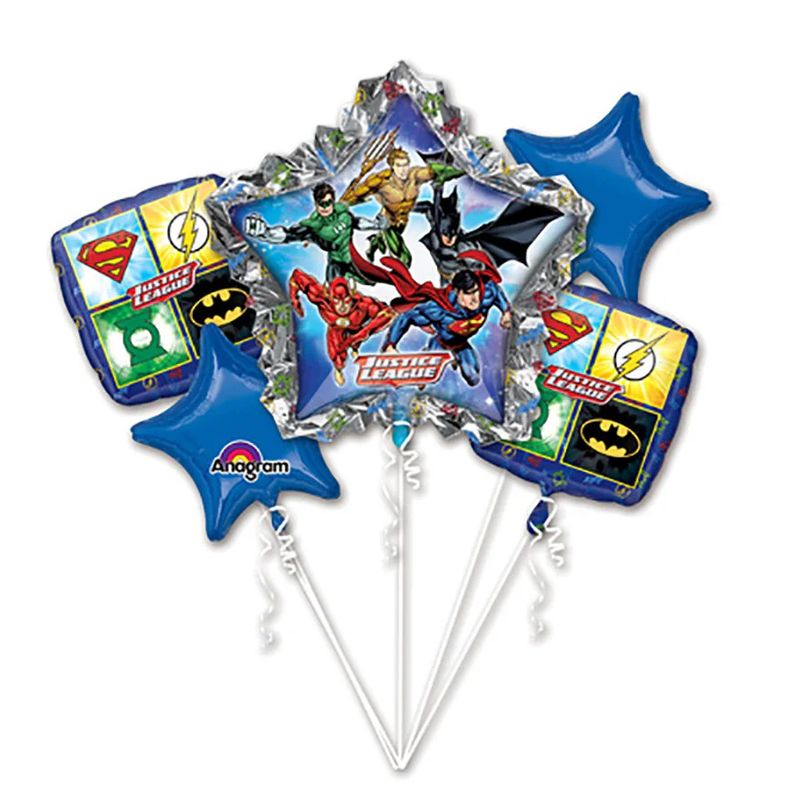 5PC Justice League Birthday Bouquet (258)