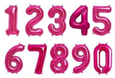 34&quot; Magenta Number (525-1-9)