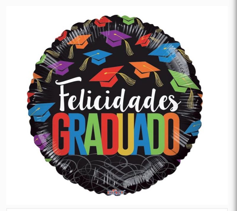 17&quot; Felicidades Graduado Black (141)