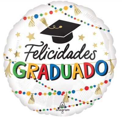 17&quot; Felicidades Graduado White (142)